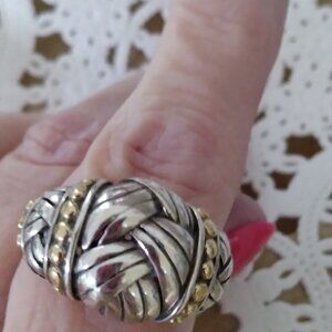 Effy Sterling Silver (925) with 18K gold beading accents